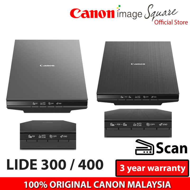Canon Lide 300 Lide 400 Fast And Compact Flat Bed Scanner 100 Original Canon Malaysia Lazada 4116