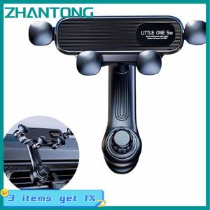 ZHANTONG ที่วางโทรศัพท์ในรถยนต์แบบ360ช่องระบายอากาศแบบหมุนได้แท่นวางโทรศัพท์มือถือในรถยนต์รองรับโทรศัพท์ขนาด4.7-7นิ้ว