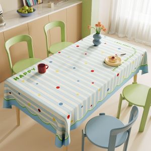 MLADEN  ผ้าปูโต๊ะ โดปามีน กันน้ำ ป้องกันน้ำมัน ป้องกันการลวก ทนความร้อนสูง ไม่ต้องล้าง PVC