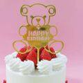 Halo Party 【Ready stock】 Happy Birthday Cake Topper Party Decoration Cake Flag happy birthday. 