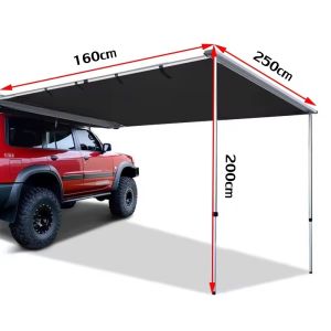 Car outdoor side tent sunshade and sunscreen tent can be installed on any model easy and convenient to install.
