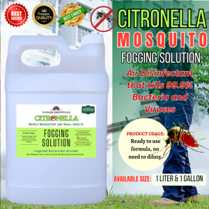 CITRONELLA FOGGING Solution Disenfectant Mosquito Repellent-Kills 99.9% of Virus & Bacteria