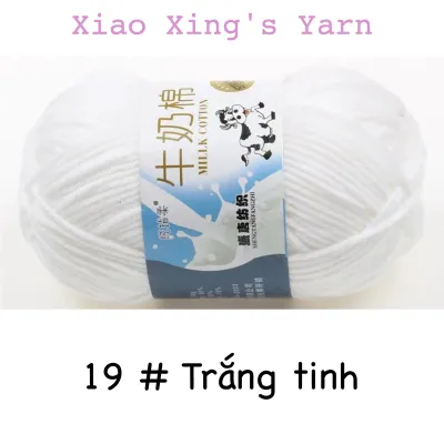 [Mã 1-49] Len milk bò 50gram móc len cơ bản cho người mới bắt đầu | Xiaoxingyarn