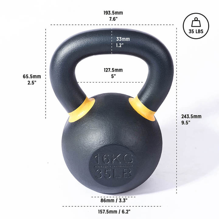 Tạ bình vôi 16 KG (Tạ Ấm- Tạ Quai Xách) gang đúc · Tạ bình vôi Bells of Steel 16 KG dùng cho phòng tập Gym / tập gym ngay tại nhà./The Bell of Steel premium powder coated kettlebells 16 KG