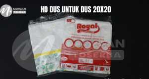 Kantong kresek plastik HD 23x48 untuk dus ukuran 20x20 box makanan nasi box isi 50 lembar Royal
