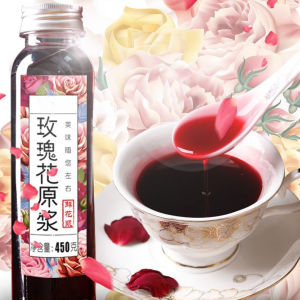 Rose Syrup Concentrated Rose Juice Beverage Cold Drink 450g 900g    玫瑰花浆