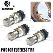 KAWAZONO High Quality Pitot Tubeless Straight Type Short and Bent Valve 1pc for Motorcycle