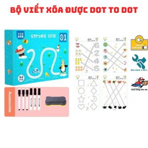 Quyển DOT TO DOT Tập Tô Vẽ Thông Minh Xóa Được Bộ Montessori Giáo Dục Toàn Diện Giúp Trẻ Làm Quen Với Bút Và Tư Duy Não Bộ - Tiệm Nhà Sóc 2023