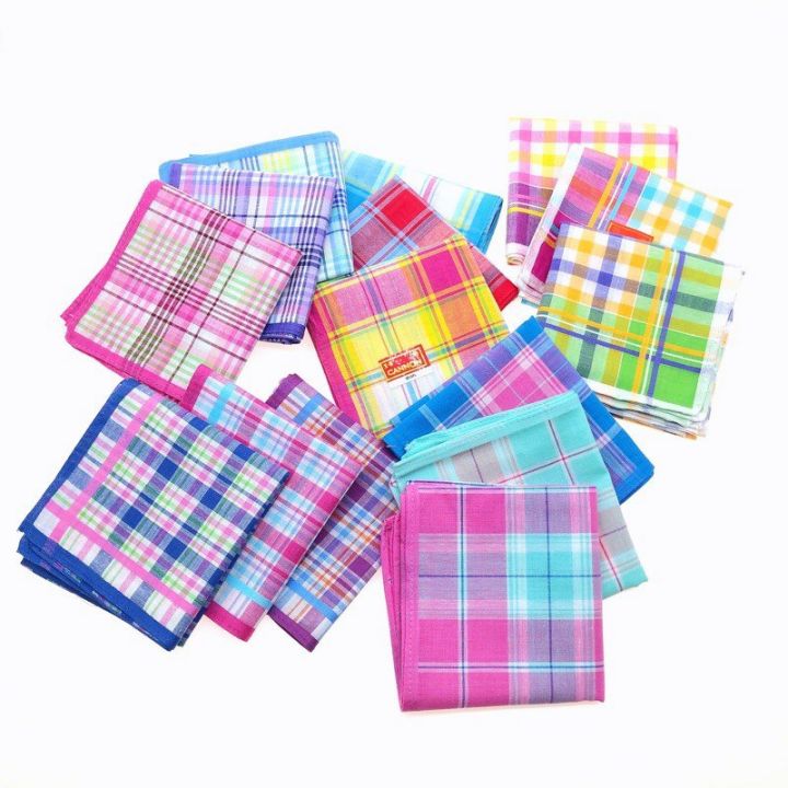 6/12%20PCS%20Unisex%20Assorted%20Cotton%20Handkerchief%20Cotton%20Fabric%20School%20Office%20Use%20Handkerchief%20-%20Image%206