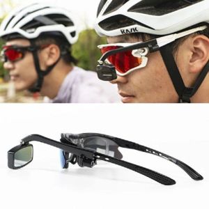 SERAPHYXO 360 Rearview Bike Bicycle Cycling Riding Glasses Adjustment High-definition Helmet Rearview Mirror Rear View Eyeglass Ultralight Glasses Bracket Rearview Mirror Riding Safety