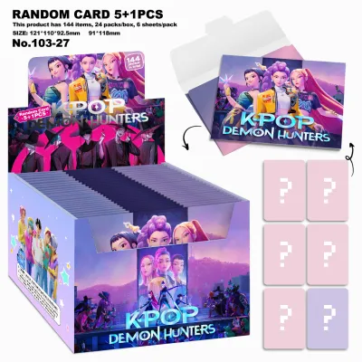 5+1PCS/PACK Rondom KPop Demon Hunters Photocards Rumi Jinu Derpy Tiger Saja Boys Lomo Cards