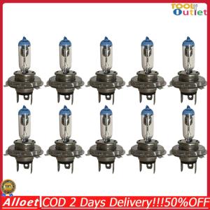 【มาถึงภายใน 2 วัน】🛠10 ชิ้น หลอดไฟรถยนต์ หลอดไฟหน้า หลอดไฟฮาโลเจน ขั้ว H4 หลอดไฟหน้าหลอดฮาโลเจน 12 โวลต์ 100 วัตต์ Super Bright รถ 6000 พัน Auto หลอดฮาโลเจนหลอดไฟ p43T High Low Beam แท้100% ราคาส่ง! ถูกสุดๆ