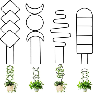 GardensPlants Stem Climbing Support Stake Flower Pots Vine Stand Holder Plant Trellis Support Bracket Garden Decoration