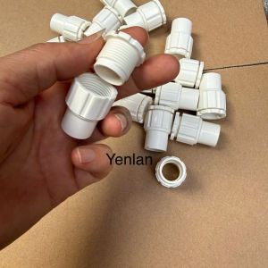 10 cái: Đầu nối có ren cho ống luồn dây điện phi 162025.