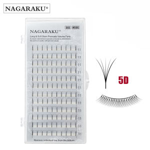 NAGARAKU 12 Lines 3D-6D lashes Russian Volume lash Premade fans soft and natural Lash bunches high quality