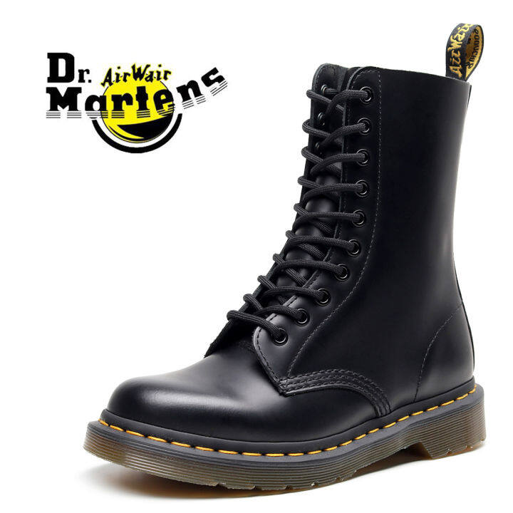 Dr Martens Air Wair Martin Boots For Men And Women 10-Hole Flat