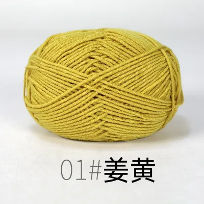 [SG Stock] [No.1-49] 4 Ply Milk Cotton Yarn 50g | Soft Crochet & Knitting Yarn for Amigurumi | 86 Colours 依棉 4股牛奶棉 钩针棉线