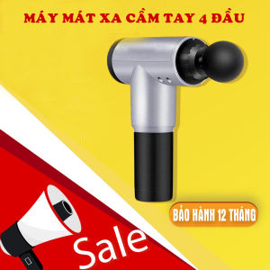 Máy Massage Cầm Tay mi ni 4 Đầu – Máy Mát Xa Toàn Thân 6 Cấp Độ - Mát xa Cổ Vai Gáy Lưng Giảm Đau Cơ Cứng Khớp