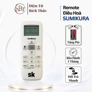 Điều khiển điều hòa SUMIKURA Mã 02 remote máy lạnh SUMIKURA - Tặng kèm pin - T&U Remote