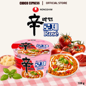 Nongshim Shin Ramyun Rosé Big Cup | Creamy Tomato & Chilli Paste Korean Instant Noodles | 108g