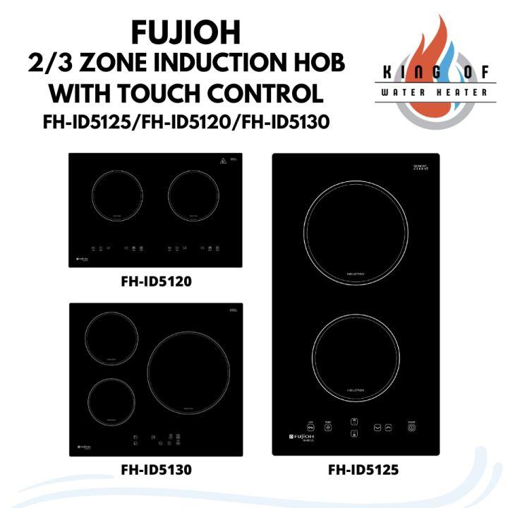 FUJIOH 2/3 Zone Induction Hob with Touch Control SCHOTT CERAN GLASS [FH