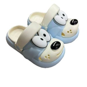 [Free Shipping] Trendy And Cute Cartoon Dog-Themed Clogs For Women Featuring A Thick Sole Two-Tone Design And A Closed-Toe Style Perfect For A Stylish Beach Look