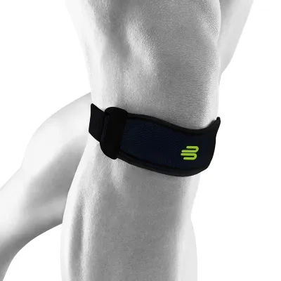 Bauerfeind Sports Knee Strap | Patella Strap | Right/Left Knee | Pressure Relief | Support for Running Marathon Fitness Crossfit Basketball Handball Volleyball Football and more | unisex | Made In Germany