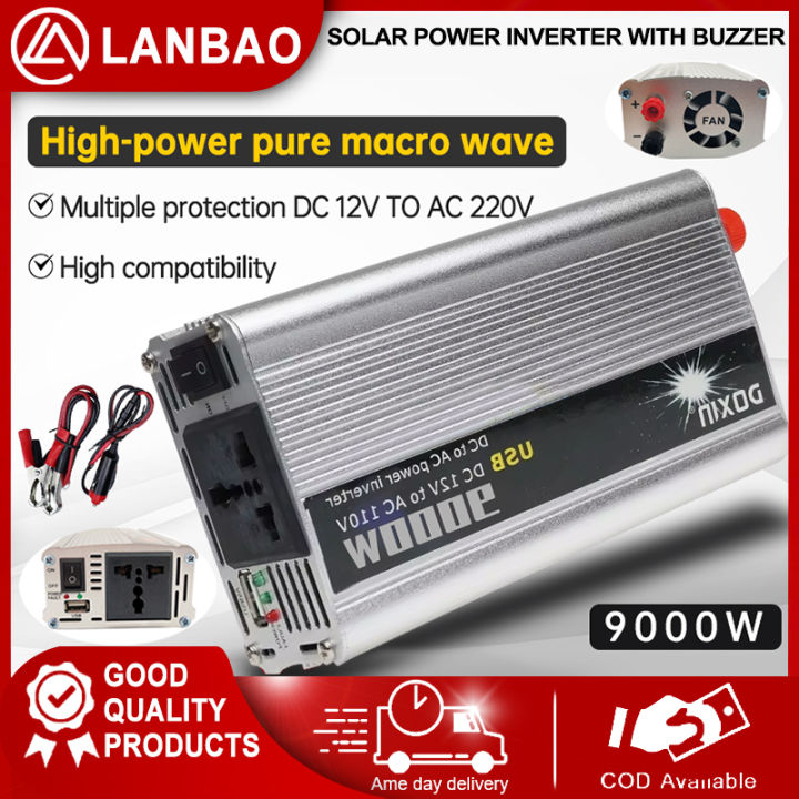 Car Power Inverter DC 12V to AC 220V Automatic Inverter Power Converter ...