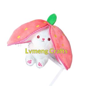 Annies Sphere Cute Strawberry Rabbit Plush Toy with Transforming Design Perfect for Weddings and Gifts