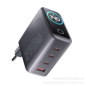 AI Smart Touch Display 140W Multi-port high-power output gallium nitride fast-charging charger for mobile phones and laptops