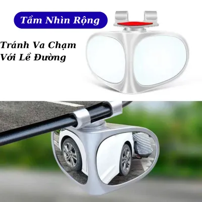 Cặp Gương Chiếu Hậu Hai Mặt Góc Rộng Tránh Điểm Mù Điều Chỉnh 360 Độ Dành Cho Xe Hơi