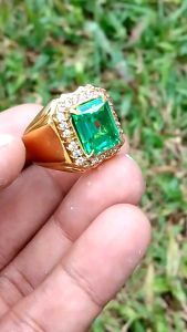 CINCIN BATU PERMATA AQUAMARINE TOP QUALITY