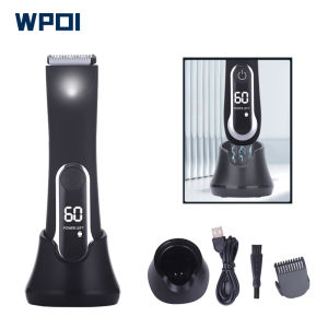 Beard Trimmer Hair Clippers for Men Professional Ceramic Blade Body Hair Clipper Electric Shaver with Light Cordless Professional Hair Trimmer for Barbers with 4 Hrs of Long Battery Timing Ideal for Beard & Body