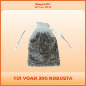Túi thơm cà phê đẹp rẻ 100% hạt nguyên chất khối lượng 30-50gram khử mủi ô tô tủ văn phòng làm việc từ Message coffee