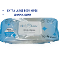 Heart Baby 1/3 PACKS BABY ANNE BODY WIPES EXTRA LARGE PACK BY 54 SHEETS CLASSIC FRAGRANCE. 