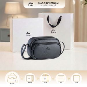 Bộ hộp quà trắng LATA (Túi đeo chéo nữ LATA HN159 + Hộp quà HQ2T + Túi giấy TG2T + Túi rút BVR3838 + Thiệp cảm ơn BT1)