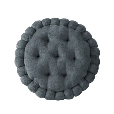 Milk Plush Cookie Cushion Office Chair Cushion Pearl Cotton Thickened Round Rectangular Seat Cushion
