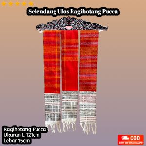 Selendang Ulos Ragihotang Pucca / Selendang Ragihotang Bolak Balik / Selendang Adat Batak / K P