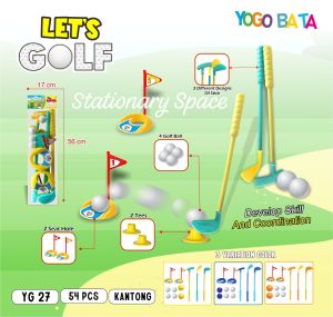 SS Mainan Edukasi Anak Stik Golf Set Dengan Bola Lengkap / Lets Play Super Golf YG27