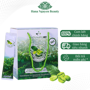 Cà phê xanh giảm cân kháng mỡ Thiên Nhiên Việt 30 gói nsx mới date xa có tem điện tử chính hãng (hạn sử dụng 18 tháng)
