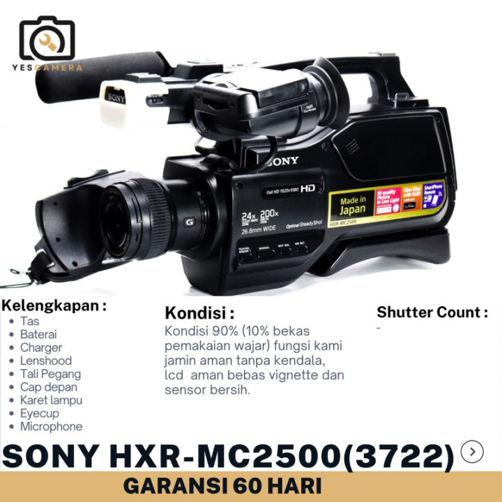 Camcorder Sony HXR MC2500 Bergaransi 2bulan Handycam - Main Image