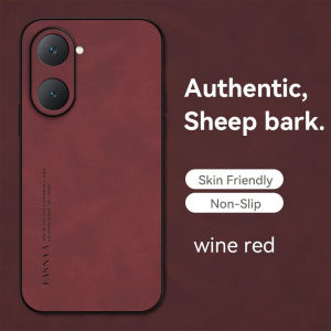 Casing For Vivo Y28S VivoY28S Y28 S 5G Sheepskin Leather Phone Case Lens Protection Fashion Casing Shockproof Soft Back Cases Cover