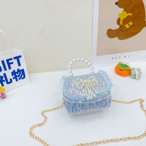 OKADY กระเป๋าโซ่ผู้หญิงกระเป๋าเด็กกระเป๋าขนาดเล็กกระต่ายฉบับภาษาเกาหลีกระเป๋าสะพายไหล่ข้างเดียว