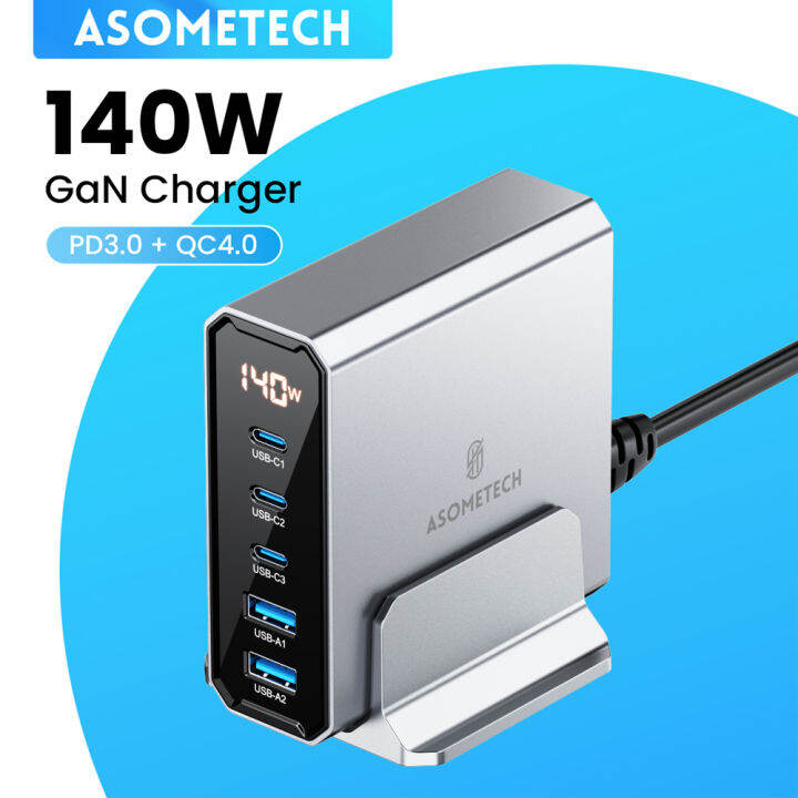 Asometech W Gan Usb Charger Ports Type C Pd Qc Quick Charge Pps Usb C Fast