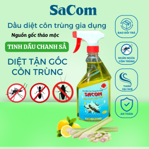Dầu Diệt Côn Trùng Gia Dụng SACOM - Mùi Thơm Đặc Biệt - Diệt(Gián Mối Mạt Kiến Bọ Chét..)
