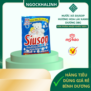 Nước xả Siusop Hương hoa lài xanh dương 38g ( 1 dây 10 gói)