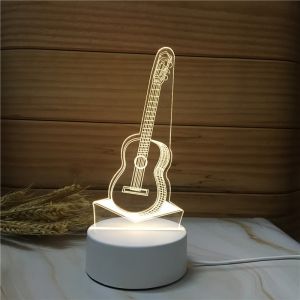 Creative Light 3D Usb Led Warm Acrylic Lamp Light Night Lamp Light Birthday Gift Graduation Gift Lampu Tidur Lampu Meja Hadiah Lampu 小夜灯
