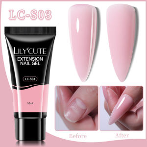 UR Bộ Móng Poly Đường Bộ Gel Poly UV Trong Suốt/Hồng Acrylic Móng Nối Dài Ngón Tay Xây Dựng Nhanh Bộ Dụng Cụ Làm Móng UV Sơn Bóng 15G