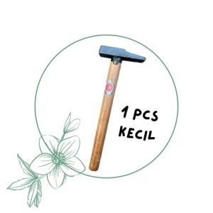 Palu Kaca Besi Cor Gagang Kayu Alat Tukang Ukuran Kecil Sedang Besar