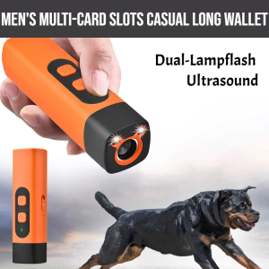 Dog Repeller Ultrasonic Device Dog Bark Deterrent Pet Dog Trainer LED Super Safe 3 In 1 Cat Dog Training Device Anti Barking Laser